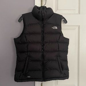 The North Face Puffer Vest 700 Womens Black Goose Down Full Zip